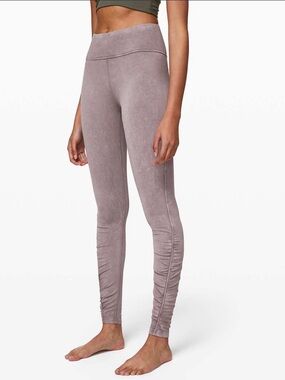 LULULEMON EUC INNER GLOW TIGHT 28”/washed half moon